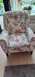 Bloemen Fauteuil - Zo Goed Als Nieuw, Ophalen, Hout, Bloemen, 75 tot 100 cm