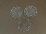 3 glazen ( kristal ) onderzetters 8 cm omtrek, Ophalen