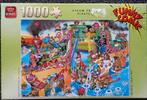 King Funny Comic puzzel steam train pirates, Ophalen of Verzenden, 500 t/m 1500 stukjes, Zo goed als nieuw, Legpuzzel