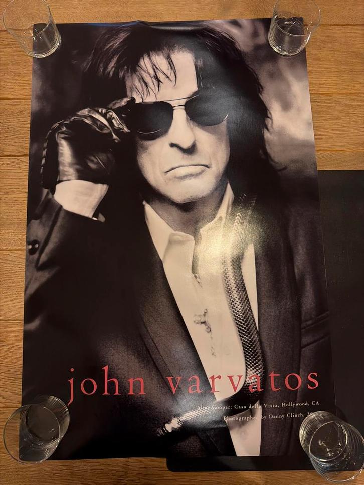 Alice Cooper John Varvatos Poster zeldzame reclame poster, Verzamelen, Posters, Zo goed als nieuw, Muziek, A1 t/m A3, Rechthoekig Staand