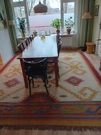 Handgeweven Kelim Vloerkleed, Gebruikt, 200 cm of meer, Bohemian, Ophalen of Verzenden