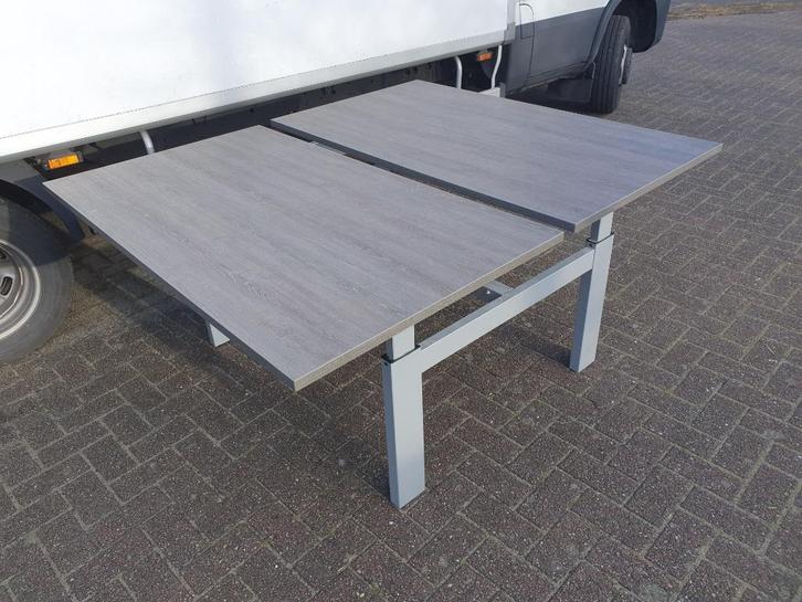 16x Twinform duo bureau ( nieuw blad naar keuze ) div maten, Huis en Inrichting, Bureaus, Zo goed als nieuw, Bureau, In hoogte verstelbaar