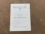 Nederland Voorschrift Amsterdamsche Politie Pistool Sauer, Ophalen, Overige soorten, Nederland, Boek of Tijdschrift