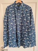 Leuk overhemd - maat XL/43/44 - Party Edition - donkerblauw, Blauw, Ophalen of Verzenden, Zo goed als nieuw, Party Edition