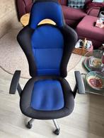 bureau- en/of gamestoel verstelbaar, Ophalen, Gaming bureaustoel, Gebruikt, Blauw