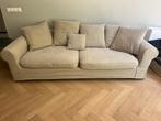 Beige bank, Ophalen, Driepersoons, 75 tot 100 cm, Zo goed als nieuw