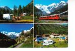 Zwitserland,- Camping Plauns Pontresina. oa. Trein. 13-12, Ophalen of Verzenden, 1980 tot heden, Gelopen, Overig Europa