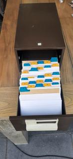 Kaartenbak #systeem kaarten bak # indexkaarten, Huis en Inrichting, Ophalen of Verzenden, Zo goed als nieuw, 25 tot 50 cm, Minder dan 100 cm