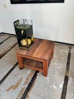 Bijzettafel teakhout, Ophalen, Vierkant, 45 tot 60 cm