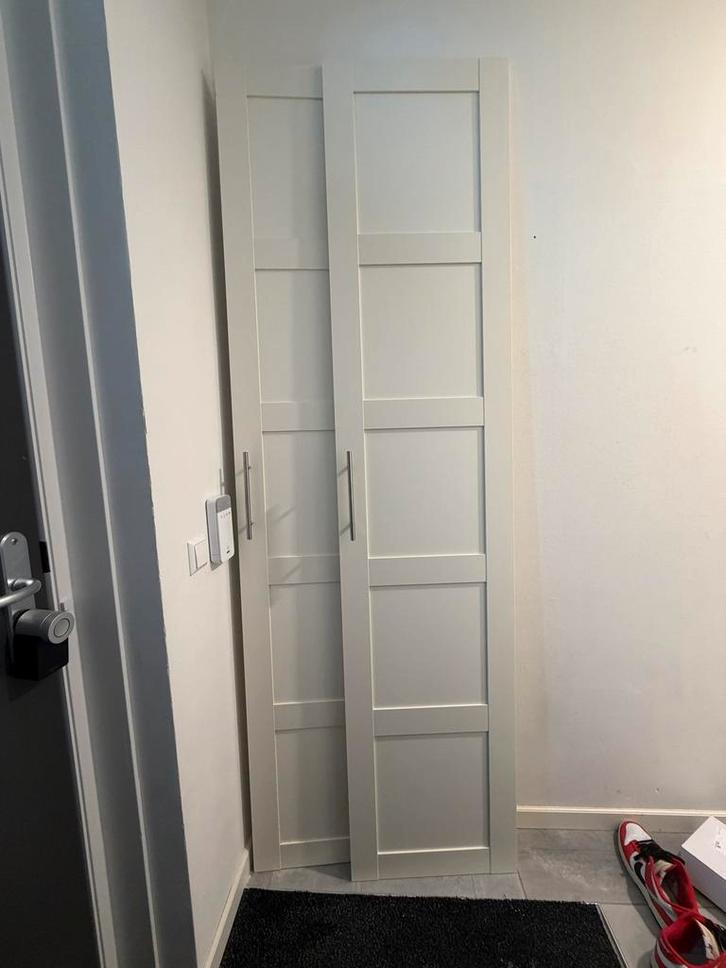 IKEA PAX BERGSBO kastdeuren - wit - set van 2, Huis en Inrichting, Kasten | Kledingkasten, Zo goed als nieuw, 200 cm of meer, 50 tot 100 cm