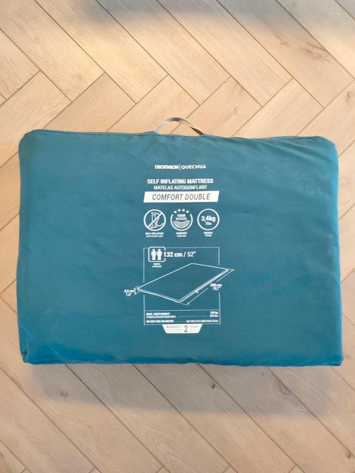 Decathlon Comfort Double Luchtbed - 2 persoons, Caravans en Kamperen, Luchtbedden, Zo goed als nieuw, 2-persoons, Ophalen of Verzenden