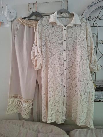 Kanten tuniek met broek all size beschikbaar voor biedingen