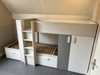 Dubbel hoogslaper, Huis en Inrichting, Slaapkamer | Stapelbedden en Hoogslapers, Gebruikt, Tweepersoons, Minder dan 160 cm, Ophalen of Verzenden