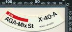 Sticker: Aga - Aga-Mix-ST - X-40-A, Verzamelen, Ophalen of Verzenden, Zo goed als nieuw, Bedrijf of Vereniging
