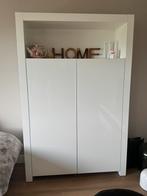 Witte hoogglans kast, Met deur(en), 100 tot 150 cm, Zo goed als nieuw, 25 tot 50 cm