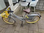 26 inch fiets grijs met geel, Fietsen en Brommers, Fietsen | Meisjes, 26 inch of meer, Popal, Gebruikt, Handrem
