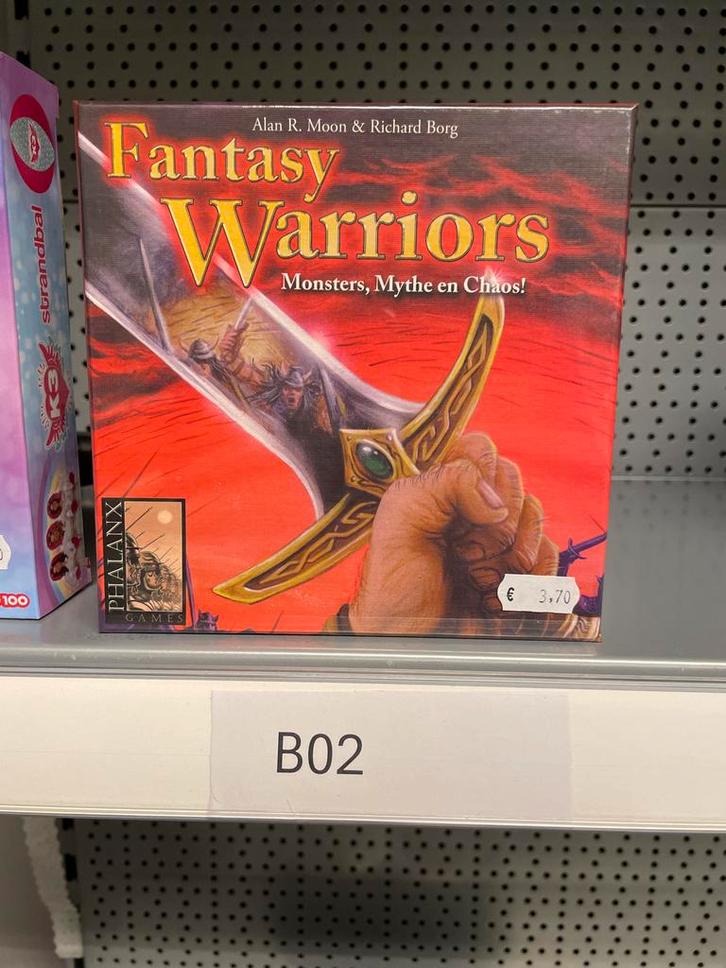 Fantasy Warriors Bordspel, Hobby en Vrije tijd, Gezelschapsspellen | Bordspellen, Zo goed als nieuw, Drie of vier spelers, Ophalen of Verzenden
