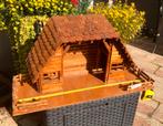 Houten Kerststal - Handgemaakt, Diversen, Kerst, Ophalen of Verzenden, Zo goed als nieuw