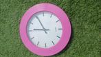 Quartz roze klok, diameter 30cm. Als nieuw, Huis en Inrichting, Woonaccessoires | Klokken, Ophalen of Verzenden, Zo goed als nieuw