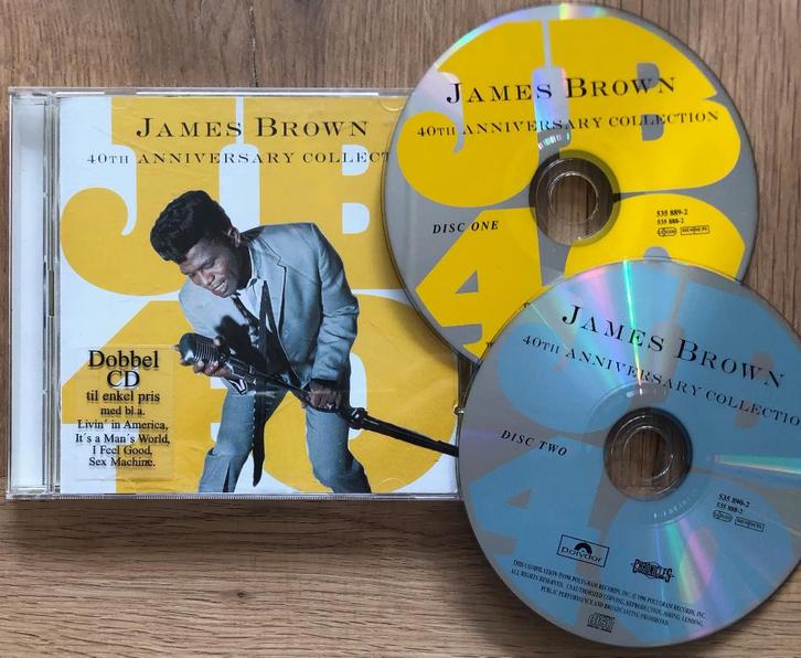 JAMES BROWN - 40th Anniversary collection ( 2CD; 40 tracks ), Cd's en Dvd's, Cd's | R&B en Soul, Zo goed als nieuw, Soul of Nu Soul