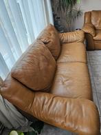 Leer bankstel van Natuzzi, Huis en Inrichting, Gebruikt, Leer, Ophalen of Verzenden, 75 tot 100 cm