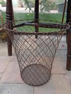 ~ Oude Prullenbak Fil De Fer Papiermand Mand, Antiek en Kunst, Ophalen of Verzenden