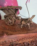 Oude/Djokja/Miniatuur/Indonesië/Ossenwagen, Ophalen of Verzenden