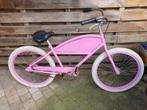 Beach Cruiser 26 inch wielen, kleur roze. Unieke Fiets, Fietsen en Brommers, Fietsen | Cruisers en Lowriders, Gebruikt, Staal