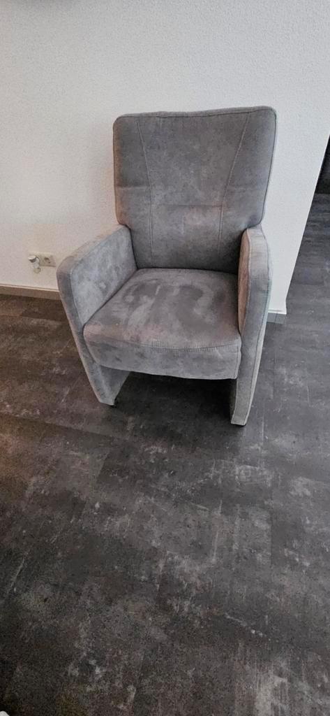 Fauteuil stoelen(6 stuks) lichtgrijs, Huis en Inrichting, Fauteuils, Zo goed als nieuw, Minder dan 75 cm, Ophalen