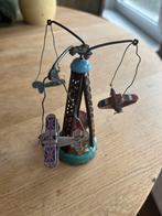 Vintage Blikken Vliegtuig Carrousel Speelgoed, Ophalen