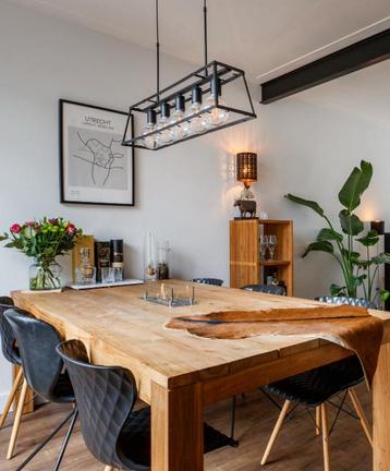 Industriële hanglamp - zwart frame - 5xE27 - zonder glas beschikbaar voor biedingen
