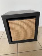 zwartbruin IKEA Kallax open kastje 1 x 1 met Gnabbas mand, Ophalen, Zo goed als nieuw