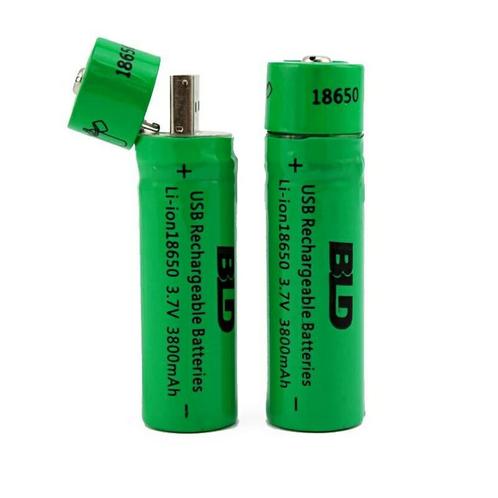 Te koop 3.7 Volt batterij type 18650 usb oplaadbaar         , Audio, Tv en Foto, Accu's en Batterijen, Nieuw, Oplaadbaar, Ophalen of Verzenden
