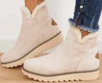 schoenen met bontvoering, winterlaarzen, mt 38- 38,5, beige, Ophalen of Verzenden, Nieuw, Beige, Lage of Enkellaarzen
