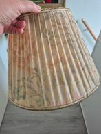 Zijden lampenkap gevoerd - Sfeervolle verlichting, Gebruikt, 25 tot 50 cm, Ophalen of Verzenden, Crème