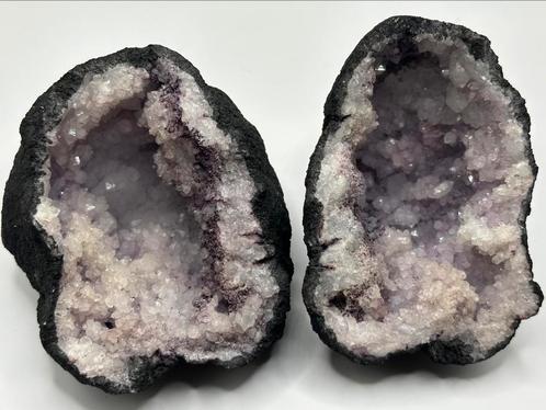 Amethist geode - Boulemane, Marokko, Verzamelen, Mineralen en Fossielen, Mineraal, Ophalen of Verzenden