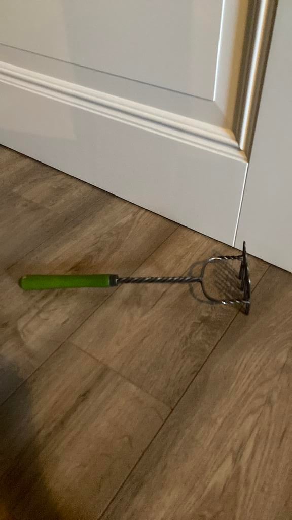 Oude stamper, Ophalen of Verzenden, Zo goed als nieuw, Rvs of Chroom