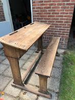 Engelse schoolbank retro, Ophalen of Verzenden, Huis en Inrichting