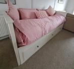 Ikea wit Hemnes bedbank, 85 tot 100 cm, Gebruikt, Verzenden, Lattenbodem