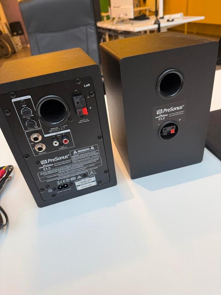Presonus Eris E3.5 Studio Monitors - Compleet, Audio, Tv en Foto, Luidsprekers, Gebruikt, Front, Rear of Stereo speakers, Minder dan 60 watt