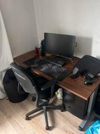 Stevig bureau 160 cm breed x 80 cm lang, Huis en Inrichting, Bureaus, Ophalen, Zo goed als nieuw