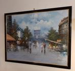 Schilderij stadsgezicht Parijs. gesigneerd J. Brown, Verzenden