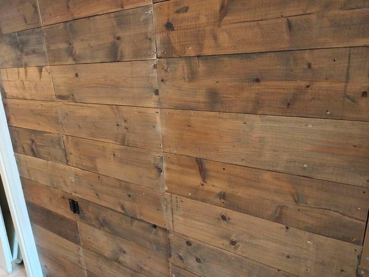 Houten Planken, Doe-het-zelf en Verbouw, Hout en Planken, Gebruikt, Plank, Steigerhout, Minder dan 200 cm, 25 tot 50 mm, Ophalen of Verzenden