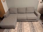 Fijne grijze bank met chaise longue, Huis en Inrichting, Ophalen, Gebruikt, Driepersoons, 200 tot 250 cm