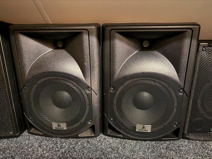 Nieuwe Devine Artis 10 Speakers - Topkwaliteit!, Audio, Tv en Foto, Luidsprekers, Nieuw, Front, Rear of Stereo speakers, 120 watt of meer