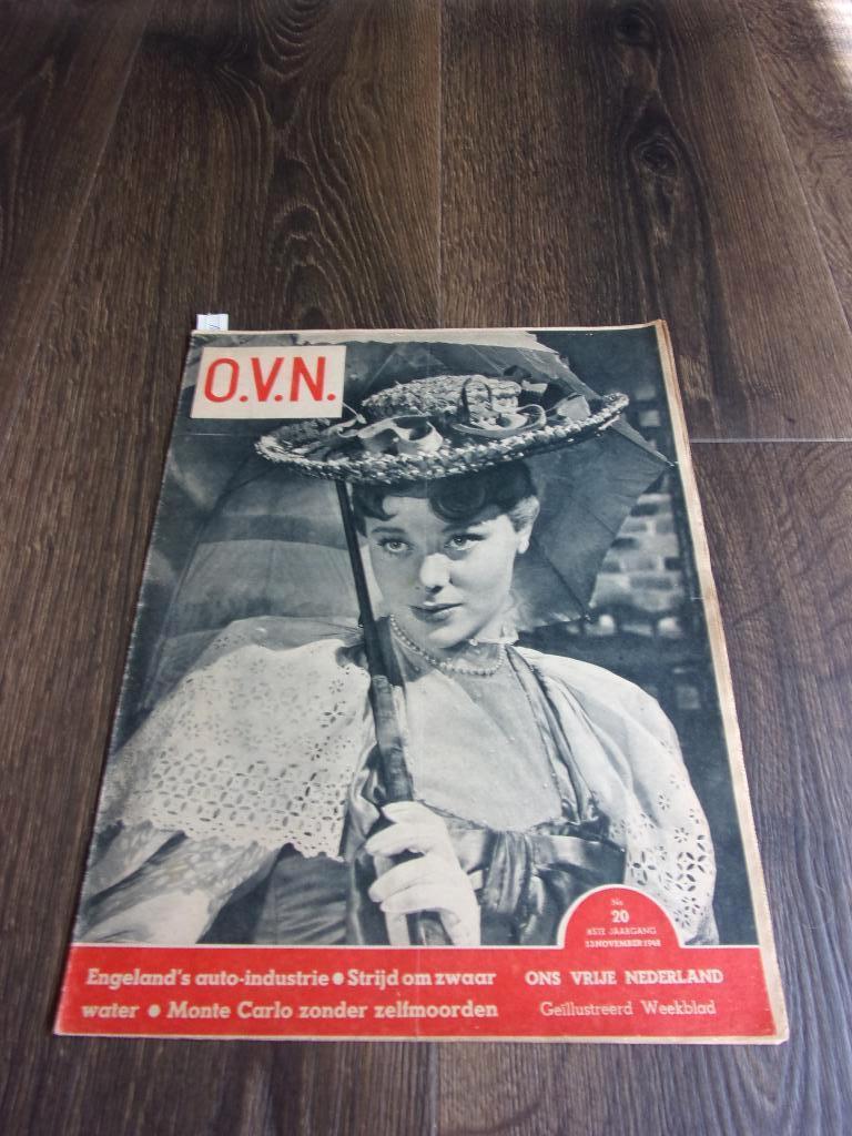 1948 ONS VRIJE NEDERLAND O.V.N met TOM POES STRIPniet kompl, Verzamelen, Tijdschriften, Kranten en Knipsels, Ophalen, 1940 tot 1960