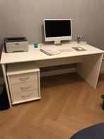 Bureau / buro wit 160 x 80 cm, Ophalen, Gebruikt, Bureau