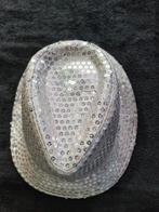 Zilveren Disco Hoed met Pailletten en Verlichting, Verzenden, Nieuw, One size fits all, Hoed
