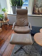 Lederen relaxstoel met voetenbank Nova Style, Huis en Inrichting, Fauteuils, Ophalen