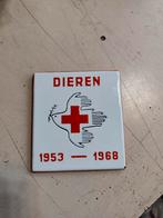 Emaille deur bordje.1953-1968 .Rode Kruis Dieren, Antiek en Kunst, Antiek | Emaille, Ophalen of Verzenden